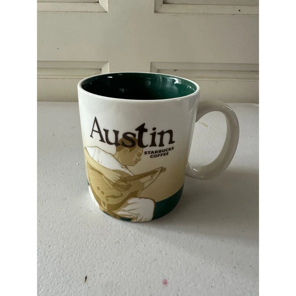 NWOT Starbucks 2011 Collector's Series Global Icon Austin Texas Ceramic Mug 16oz